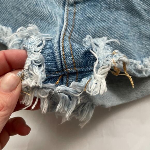 John Galt California Distressed Cuttoff Denim Shorts Sz M - Picture 3 of 5